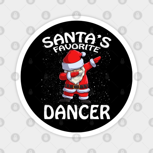 Santas Favorite Dancer Christmas Magnet by intelus